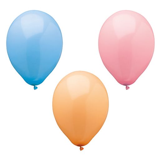 Ballons Ø 25 cm couleurs assorties "Pastel" 1