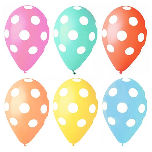Ballons Ø 29 cm couleurs assorties "Dots" 1