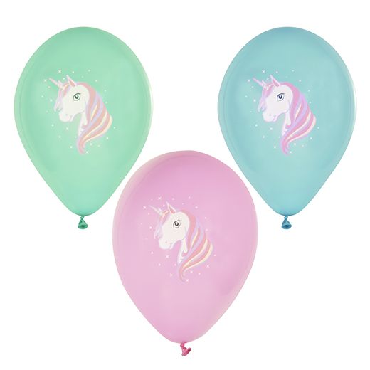 Ballons Ø 29 cm couleurs assorties "Unicorn" 1