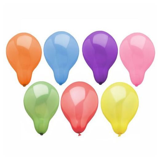 Ballons rond Ø 19 cm couleurs assorties 1