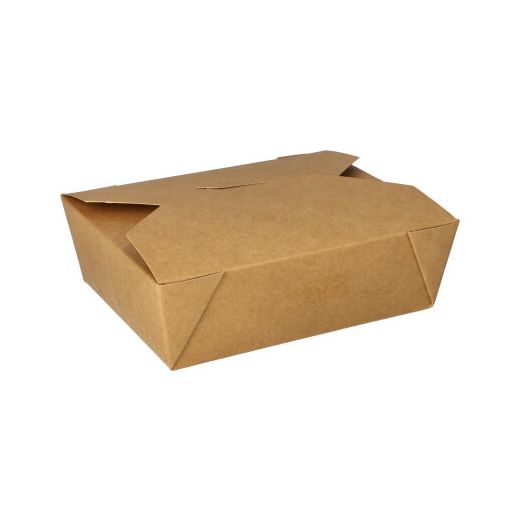 Boîtes repas à emporter, carton "pure" 1000 ml 5 cm x 13,5 cm x 16,5 cm marron 1