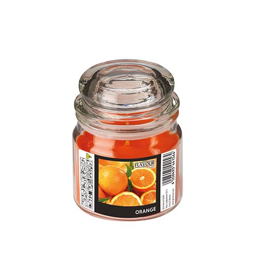 "Flavour by GALA" Bougie en bonbonnière à verre, MAXI Ø 90 mm · 120 mm orange - orange 1