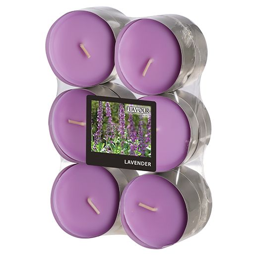 "Flavour by GALA" Bougies parfumées maxi Ø 58 mm · 24 mm violet - lavender 1