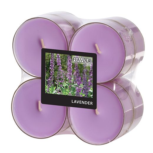 "Flavour by GALA" Bougies parfumées maxi Ø 59 mm · 24 mm violet - lavender en polycarbonate 1