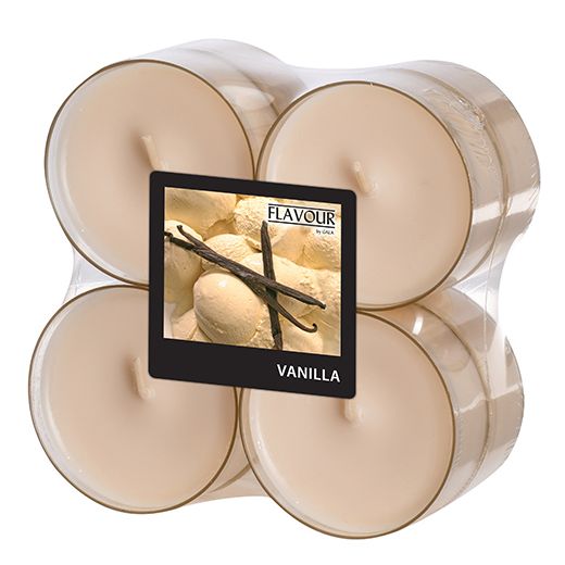 "Flavour by GALA" Bougies parfumées maxi Ø 59 mm · 24 mm crème - Vanille en polycarbonate 1