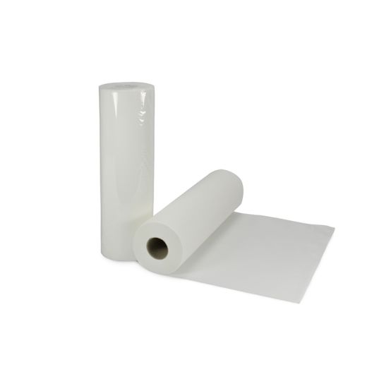 "Medi-Inn®" Papier pour table d'auscultation Ø 12,5 cm · 50 m x 55 cm blanc perforiert auf 35 cm, einzeln verpackt 1