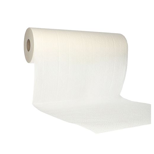 Rouleau médical 50 m x 39 cm blanc "Duo Line+" perforés tous les 38 cm, mandrin Ø 4,2 cm 1