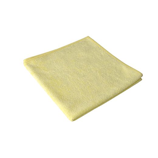 Serviette micro-fibre 40 cm x 40 cm jaune 1
