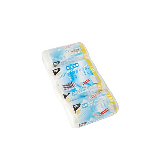 Sacs poubelle avec poignées, HDPE 10 l 42 cm x 39,5 cm transparent 1