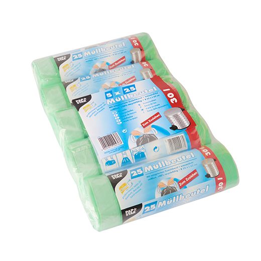 Sacs poubelle, HDPE 30 l 62 cm x 55 cm vert 1