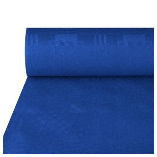 Nappe damassée 50 m x 1 m bleu foncé 1