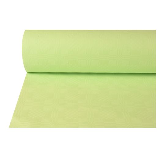 Nappe damassée 50 m x 1 m vert pastel 1