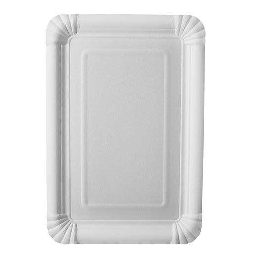Assiettes, carton "pure" rectangulaire 16,5 cm x 23 cm blanc 1