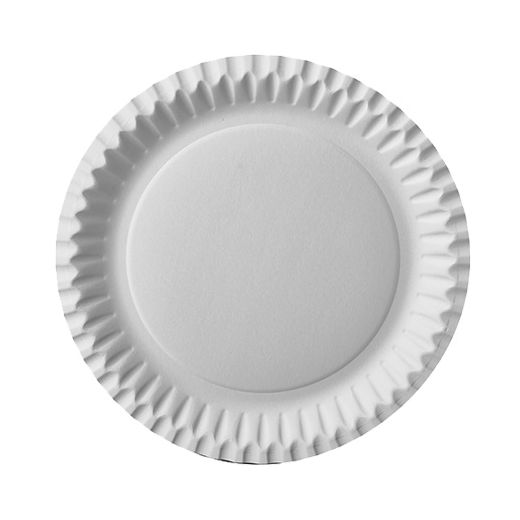 Assiettes, carton rond Ø 23 cm blanc 1