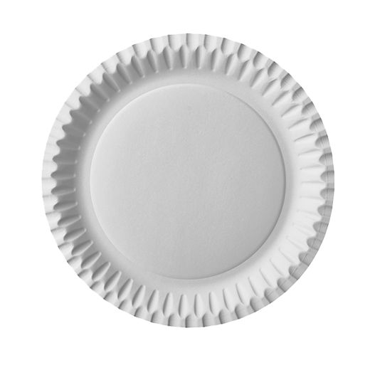 Assiettes, carton rond Ø 23 cm blanc 1