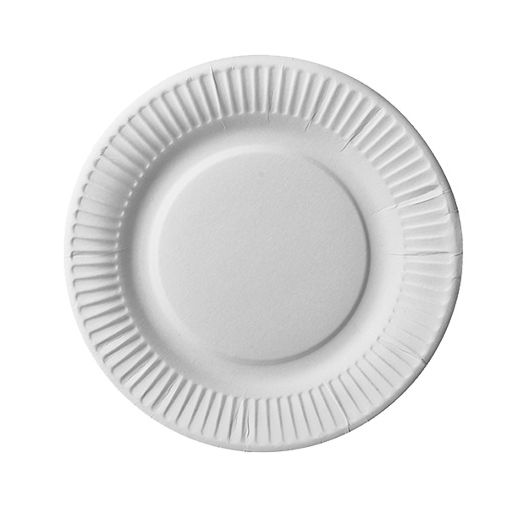 Assiettes, carton "pure" rond Ø 19 cm blanc 1