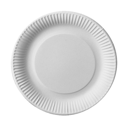 Assiettes, carton "pure" rond Ø 23 cm blanc 1