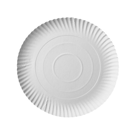 Assiettes, carton "pure" rond Ø 24 cm · 2 cm blanc 1