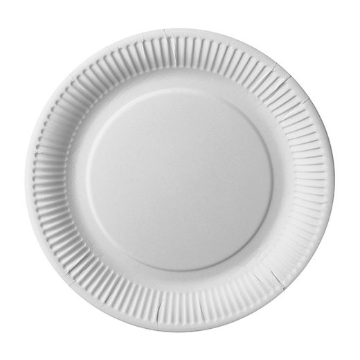Assiettes, carton "pure" rond Ø 26 cm blanc 1