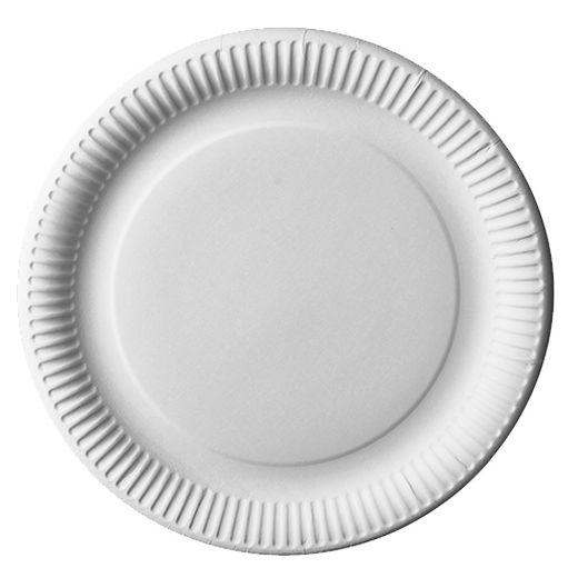Assiettes, carton "pure" rond Ø 29 cm blanc 1