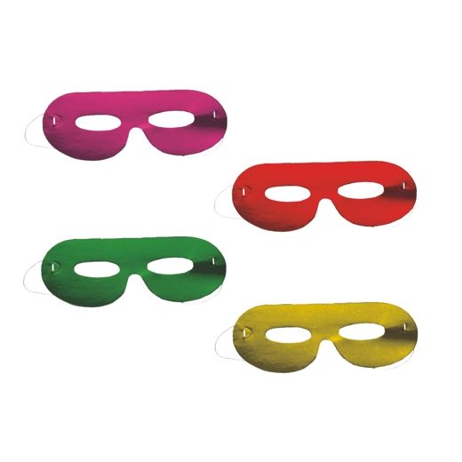 Masques couleurs assorties "Metallic" 1