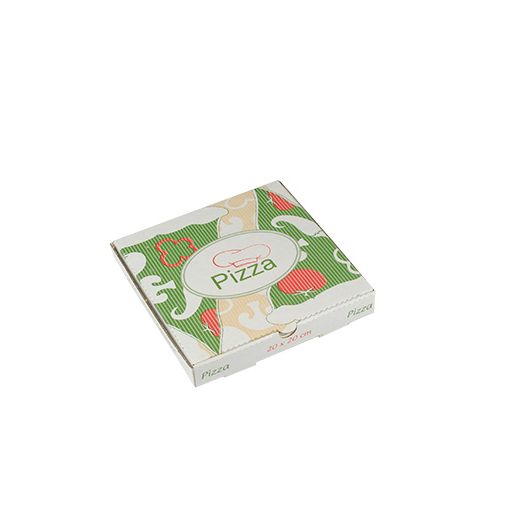 Cartons à pizza en cellulose "pure" rectangulaire 20 cm x 20 cm x 3 cm 1