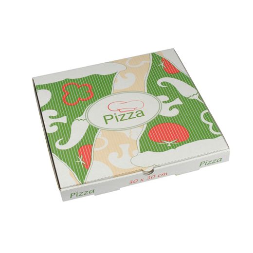 Boîtes à Pizza en cellulose "pure" rectangulaire 30 cm x 30 cm x 3 cm 1