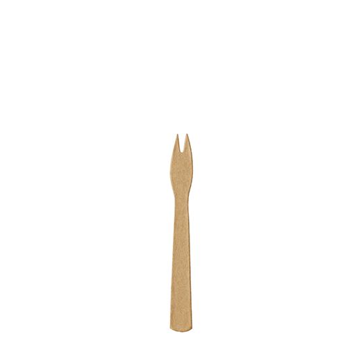 Fourchettes à frites, papier "pure" 8,5 cm marron 1