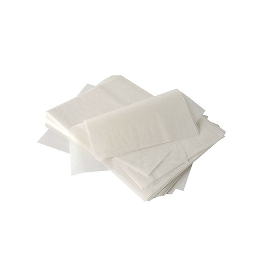 Papier de protection pour pâtisseries "pure" 22 cm x 16 cm blanc , enduction cire de palme 1