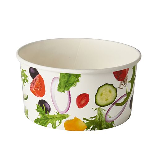 Bols à salade, carton "To Go" 1 l Ø 15 cm · 7,5 cm "Salad" 1