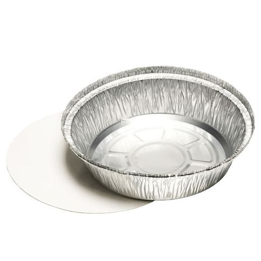 Barquettes aluminium avec couvercle en carton laminé, PE rond 1 l Ø 23 cm · 4,4 cm 1