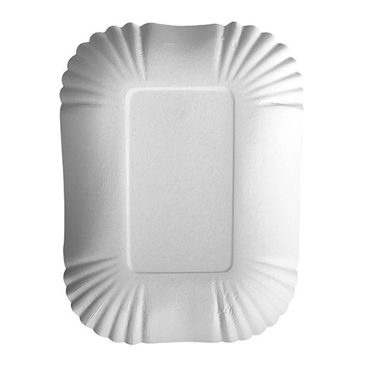Coupelles, carton "pure" rectangulaire 13 cm x 17,5 cm x 3 cm blanc 1