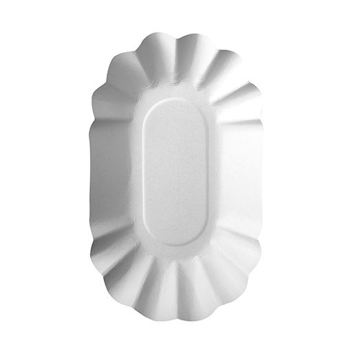 Coupelles, carton "pure" ovale 9 cm x 16 cm x 3 cm blanc 1