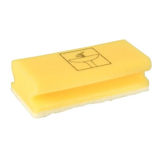 Éponges rectangulaire 4 cm x 15 cm x 7 cm jaune/blanc "Salle de bain" , non abrasive 1