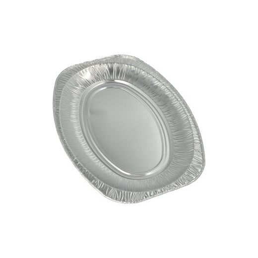 Plat de service, en aluminium ovale 35 x 24,5 cm 1