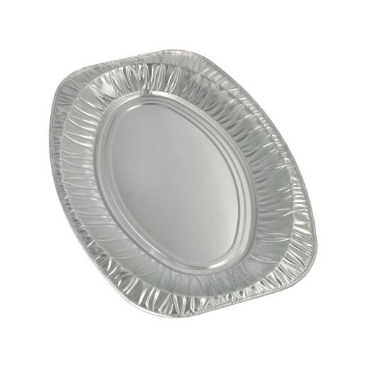 Plateaux de service, en aluminium ovale 43 cm x 29 cm 1