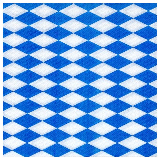 Serviettes, 1 couche pliage 1/4 33 cm x 33 cm "Bavarois bleu" 1