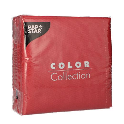 Serviettes, 1 couche pliage 1/4 33 cm x 33 cm bordeaux 1