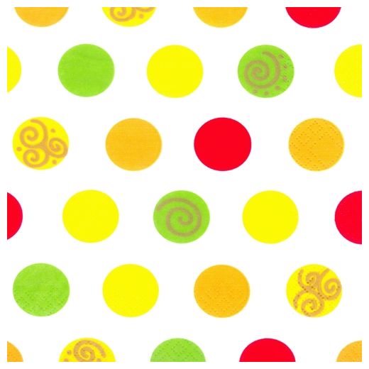 Serviettes, 3 couches pliage 1/4 33 cm x 33 cm "Balls" 1