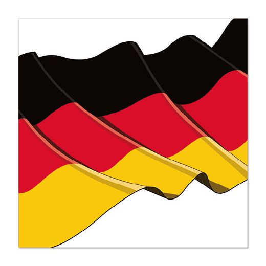 Serviettes, 3 couches pliage 1/4 33 cm x 33 cm "Germany" 1