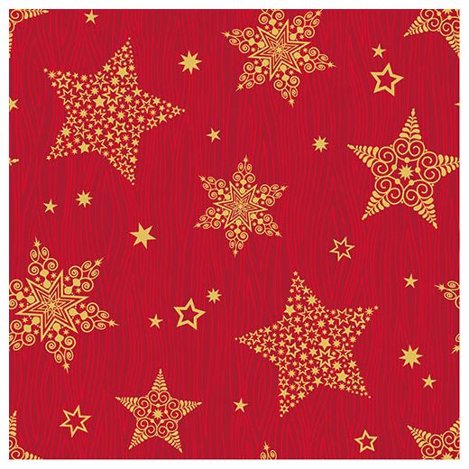 Serviettes, 3 plis pliage 1/4 33 cm x 33 cm "Christmas Shine" 1