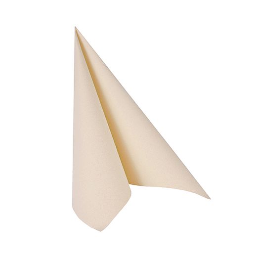 Serviettes "ROYAL Collection" pliage 1/4 25 cm x 25 cm champagne 1