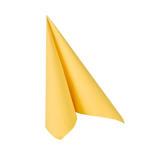 Serviettes "ROYAL Collection" pliage 1/4 25 cm x 25 cm jaune 1