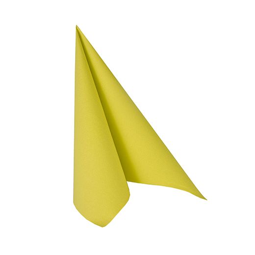 Serviettes "ROYAL Collection" pliage 1/4 25 cm x 25 cm vert anis 1