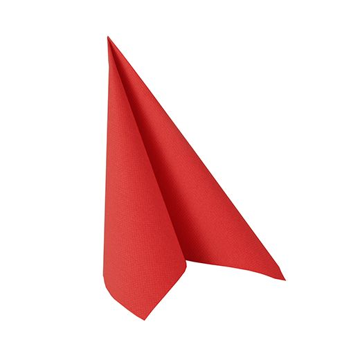 Serviettes "ROYAL Collection" pliage 1/4 25 cm x 25 cm rouge 1