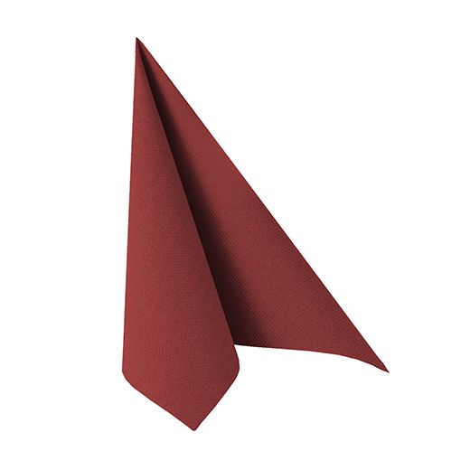 Serviettes "ROYAL Collection" pliage 1/4 33 cm x 33 cm bordeaux 1