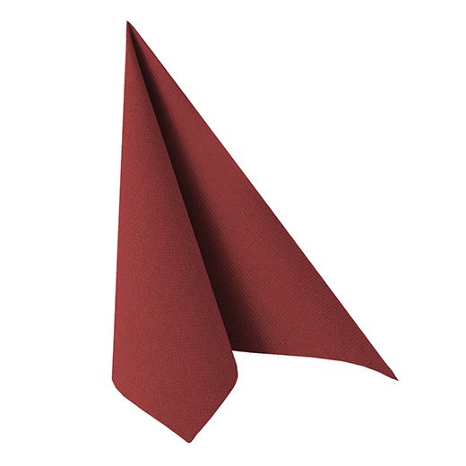 Serviettes "ROYAL Collection" pliage 1/4 40 cm x 40 cm bordeaux 1