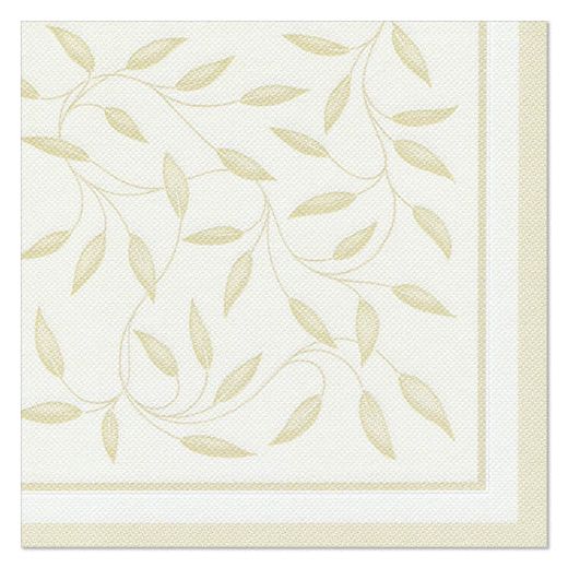 Serviettes "ROYAL Collection" pliage 1/4 40 cm x 40 cm champagne "New Mediterran" 1