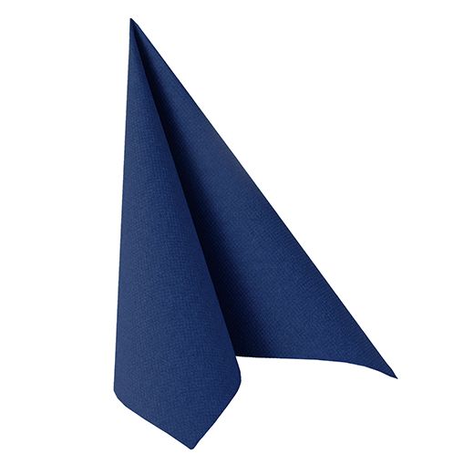 Serviettes "ROYAL Collection" pliage 1/4 40 cm x 40 cm bleu foncé 1