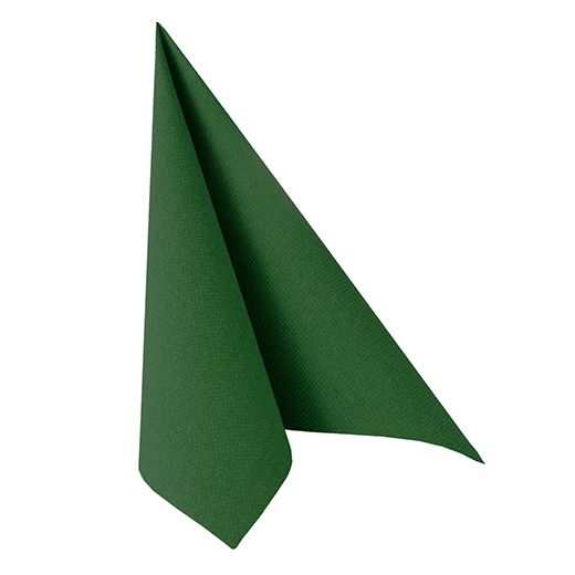 Serviettes "ROYAL Collection" pliage 1/4 40 cm x 40 cm vert foncé 1